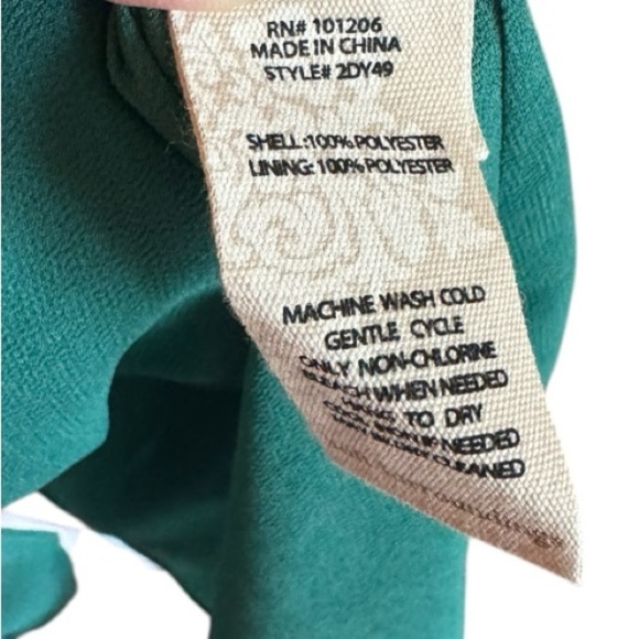 Soft Surroundings Watercolor Midi Dress XL Ruffle Sheer Long Sleeve Boho VNeck - Picture 7 of 8